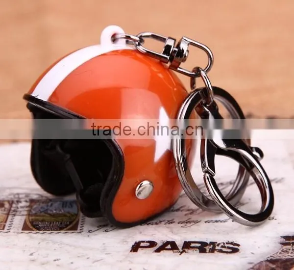 New Multi Color Helmet Keychain Cheap Alloy Keychain Metal Keychain Pilot Helmet Custom Keychain photo-2