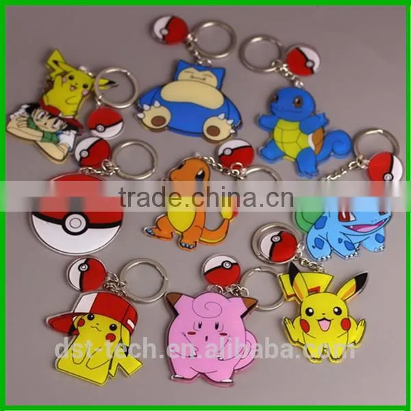 Cartoon Pokeball Figures Pvc Keychains for Promotion photo-3
