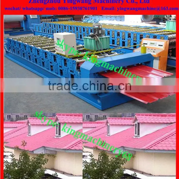 Colored Glazed Tile Roofing Sheet Roll Forming Machine