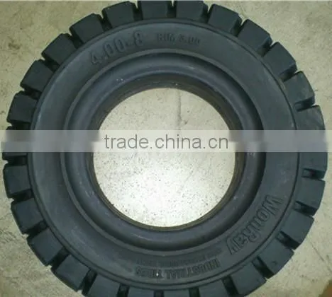 Solid Tire With Rim Solid Wheel 4.00-8 3.75 for Heavy Trolleys photo-4