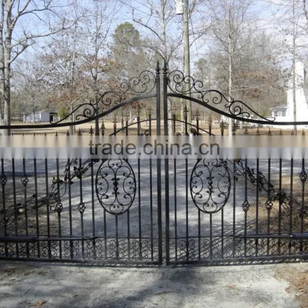 Metal Security Gate/ Wholesale Price Decorative Aluminum Picket Garden Fences and Gates photo-5