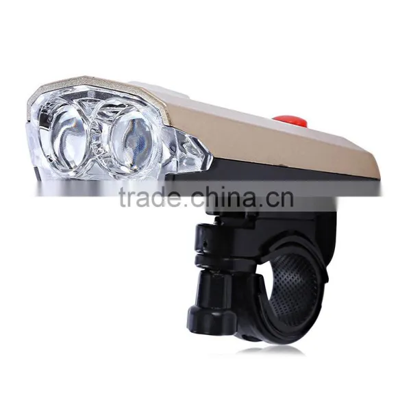 2 LED Bike Bicycle Head Light USB Rechargeable Front Head Light Cycling Safety Lamp Water-resistant Mini Torch Ultra Bright photo-4
