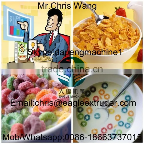 Screw Extruder Maize Corn Flakes Processing Equipment Low Consumption photo-3