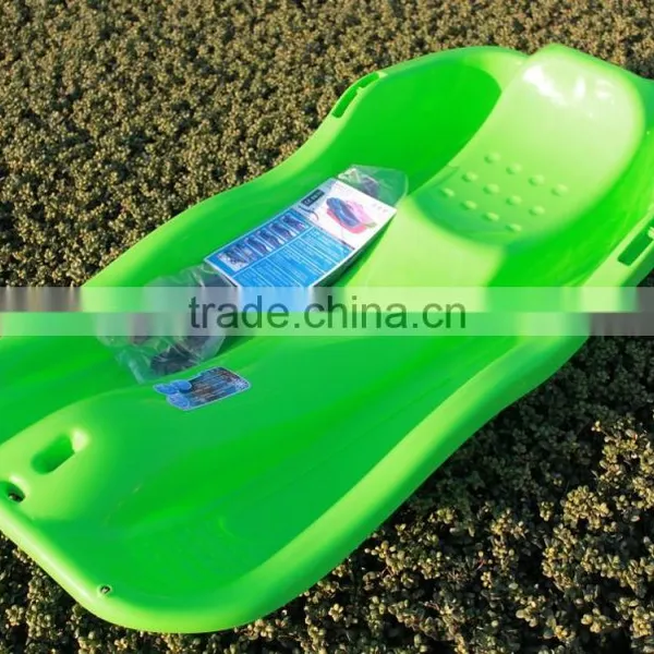 With Brake and Rope CE Approved Kids Winter Plastic Snow Glider Toboggan Sledge photo-3