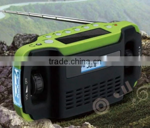 USA Amazon SOLAR POWER RADIO CAMPING Emergency Radio With LED Light photo-6