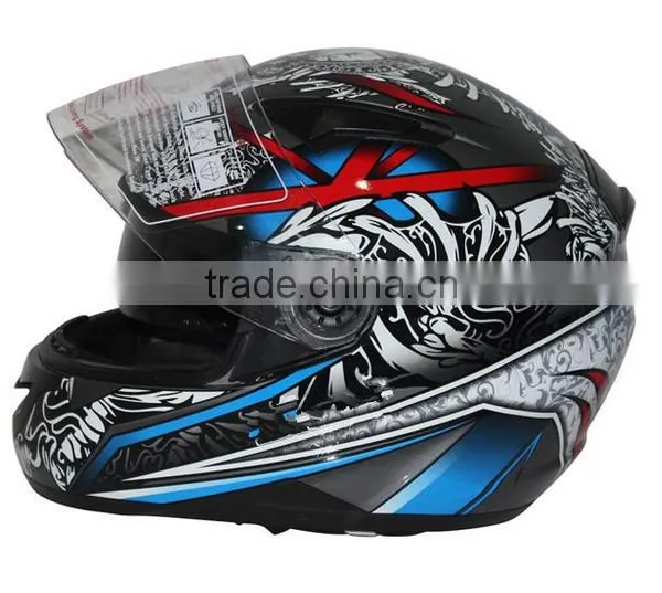 Bluetooth Double Visor Helmet/Moto Cross ECE Helmet /Full Face Bluetooth Helmet/Adults Motorcycle Helmet (TKH809) photo-2