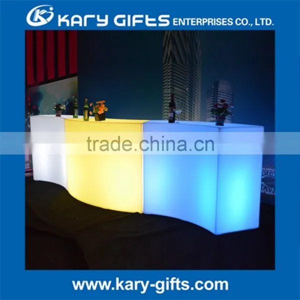 Nightclub LED Plastic Bar Counter Lighting Plastic Furniture / Buffet Dinner Table photo-2