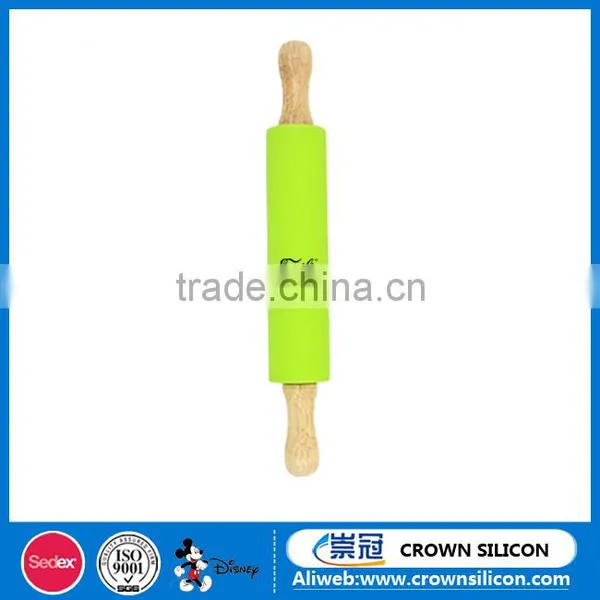 Wood Rolling Pin Fondant Rolling Pin Silicone Baking Tools photo-2