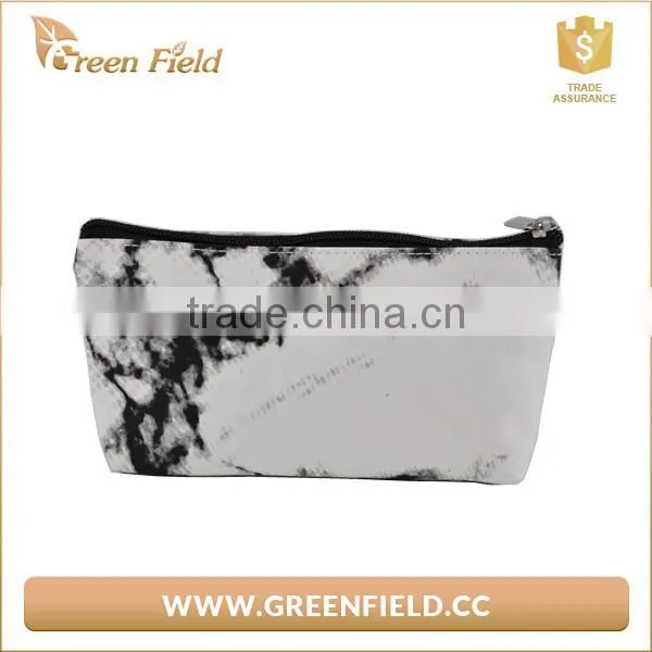 Waterproof Makeup Washable Organizer Storage Pouch Women Marble Paper Toiletry Travel Cosmetic Bag photo-2