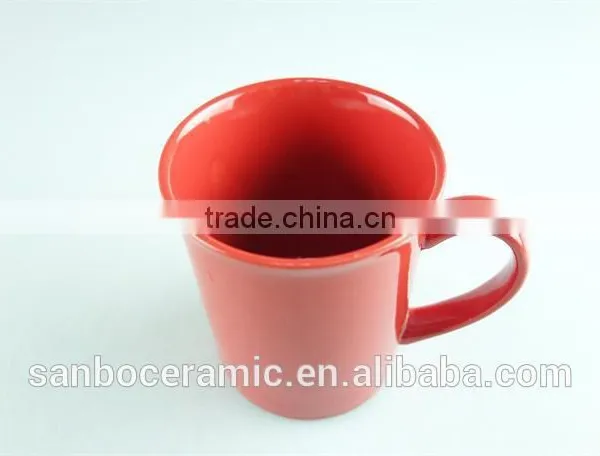 Ceramic Mug Factory Red Colored Promotion Mug /promotional Coffee Mugs Stock Cheap Price photo-2