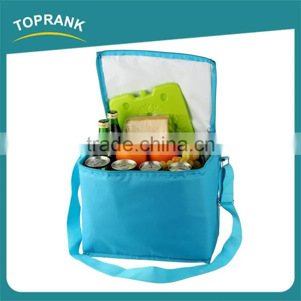 Custom Color Promotional Foldable Insulated Frozen Whole Foods Cooler Bag With Ice Brick photo-2