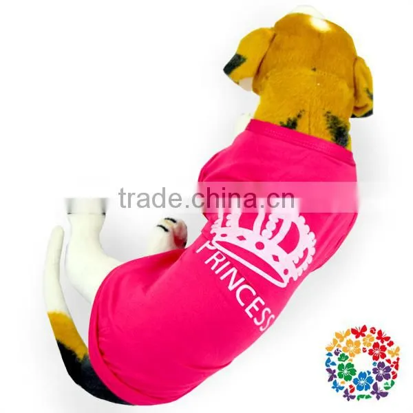 Wholesale Nice Cotton Dog Clothes Lovely Hot Pink Princess Pet Dog Clothes photo-3