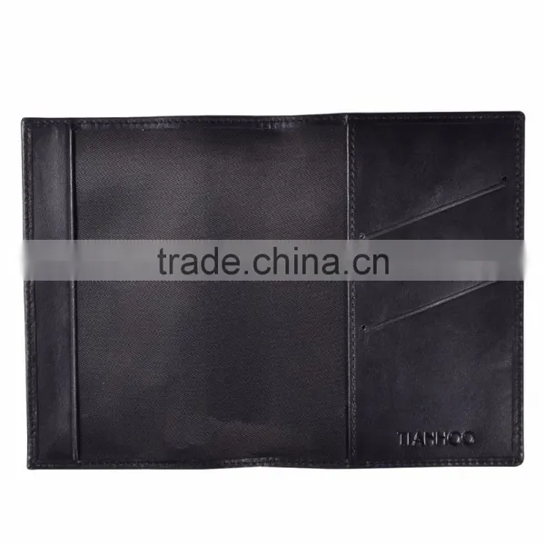Best Brand Good Quality Genuine Leather RFID Blcoking Travel Passport Cover photo-2