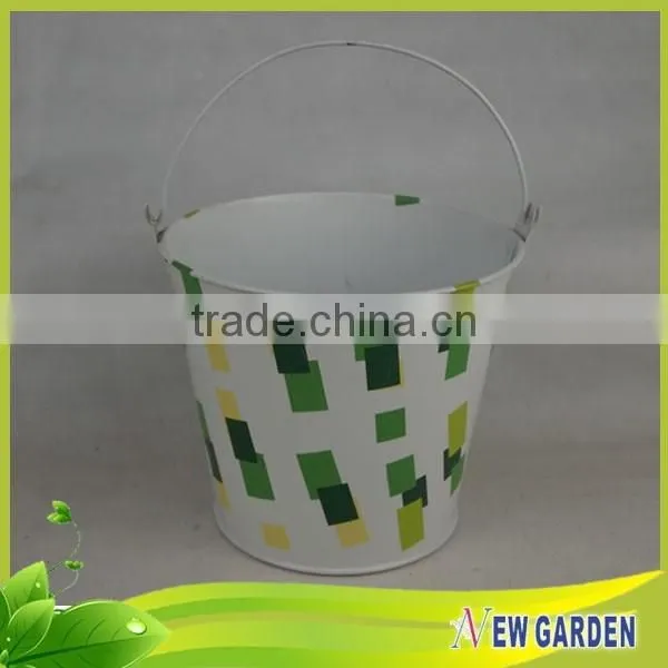 Popular Porcelain Metal Practical Indoor Wholesale Plant Pots photo-2