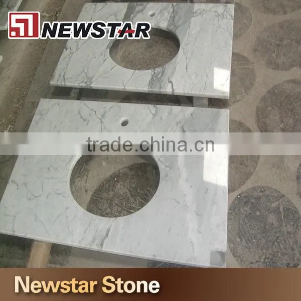 Newstar Snow White Marble Vanity Top Counter Tops One Table Top Custom Cut photo-3