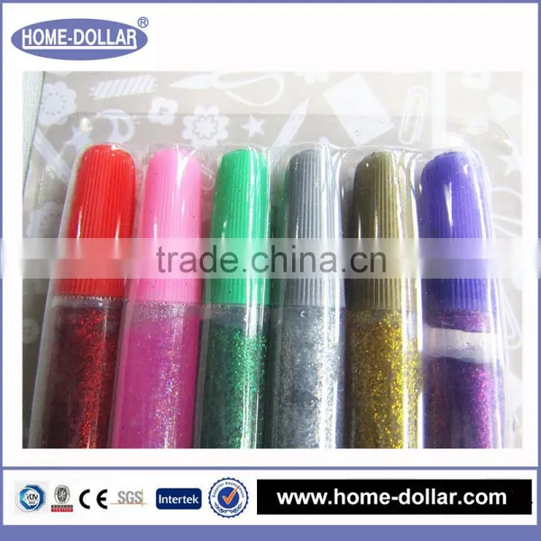 High Quality Multi-color Eco-friendly Waterproof Kid Use All Size Stationery Glitter Glue Manufacturer for Deocoration photo-3