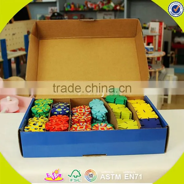 2017 Wholesale Baby Wooden Splicing Toy Educational Kids Wooden Splicing Toy Top Fashion Children Wooden Splicing Toy W03B055 photo-2