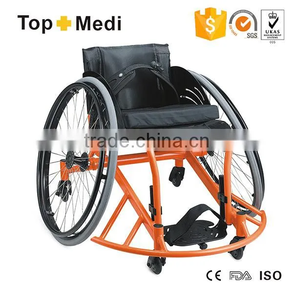 Rehabilitation Therapy Aluminum Powder Coating Ultralight Leisure Manual Sport Training Rugby Defensive Wheelchair photo-2