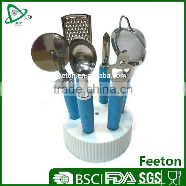 6pcs kitchenware tools with rotating holder