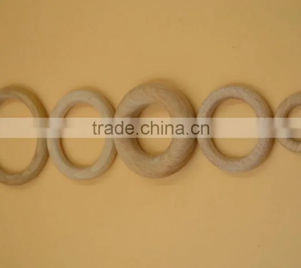 Wooden Rings Unfinished Wood Round Shapes photo-2