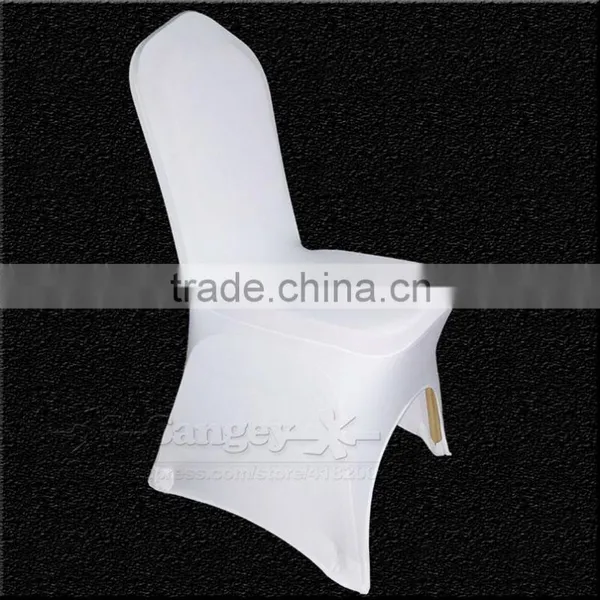 100 PCS Universal White Stretch Polyester Spande Wedding Party Chair Covers for Weddings Banquet Hotel Decoration Decor photo-3