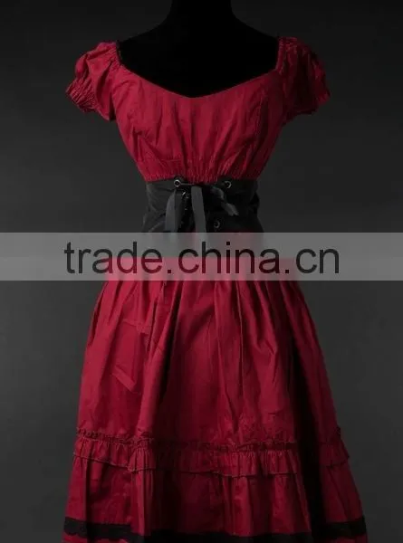 DRACULA WOMEN COTTON DRESS/PRINTED WOMEN DRESS/DIRNDL CLOTHING photo-2