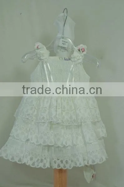 Elegant Baby Girls Ruffle Dress Flower Girls Dress Baby Princess Dress photo-4