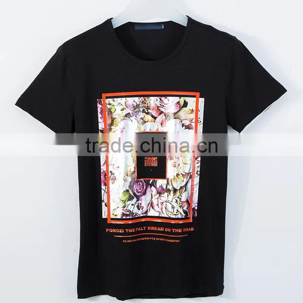 NEW Design Casual Slub BAMBOO Cotton t Shirt Men Offset 3D Printing O-neck Special Cool Top Tees photo-4