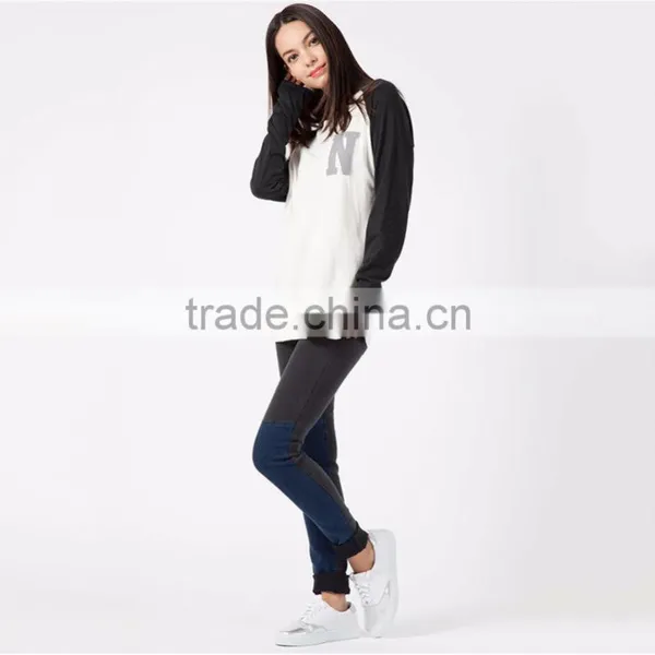 China Factory Price t Shirt Design Customized Blank Raglan T-shirt photo-4