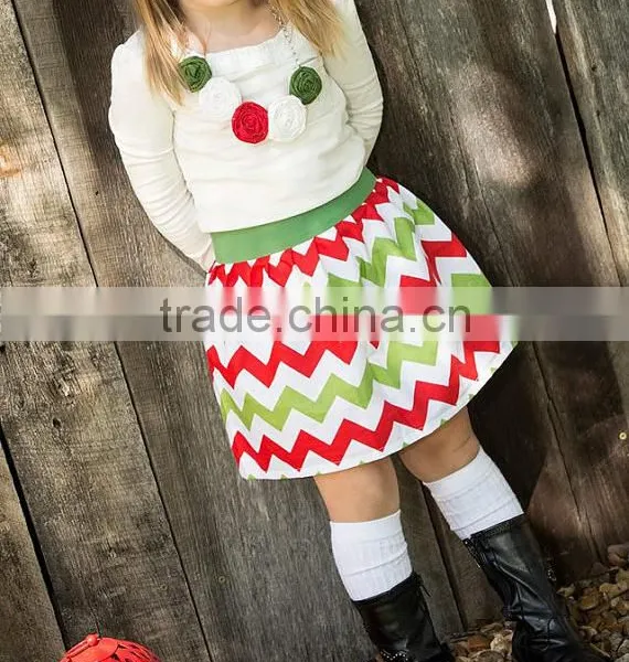 Christmas Tree Pattern Baby Top And Skirts Baby Girls' Clothing Sets photo-4