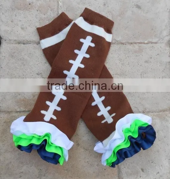 Factory Wholesale Football Baby Leg Warmers Knit Baby Leggings for Fall/Winter photo-5