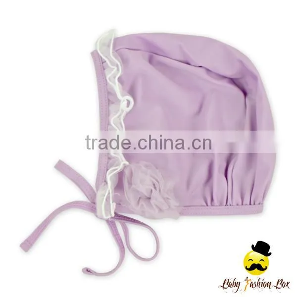 Kids Purple Ruffle Diaper Little Girl Breathable Cotton Swimwear Beach Shorts photo-4