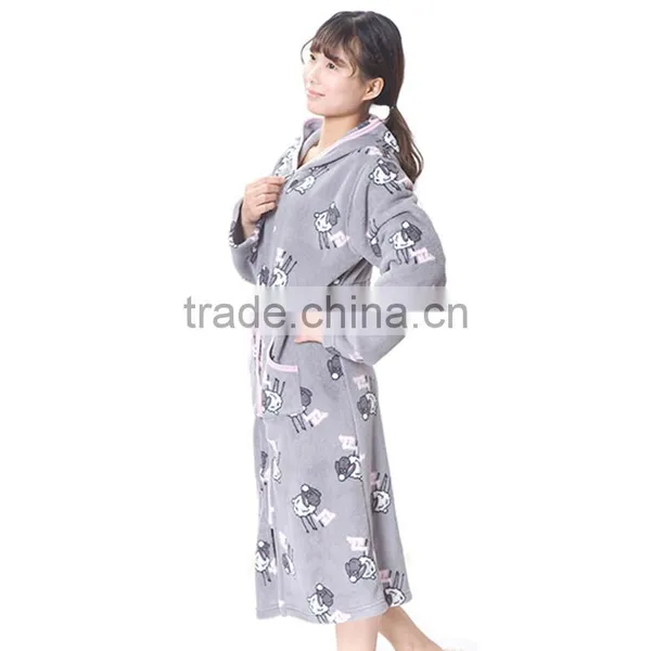 Hot Selling Made In China Personalized Fleece Bathrobe photo-5