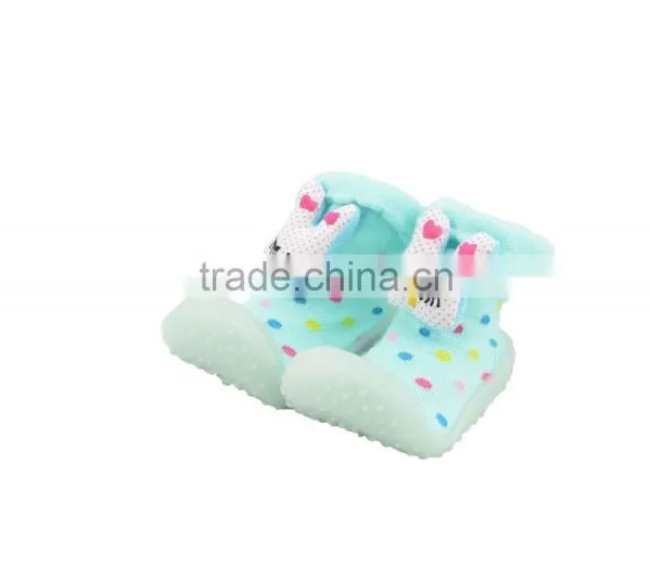 Factory Wholesale Funny Skidders Thick Rubber Sole Cheap Baby Shoes photo-3