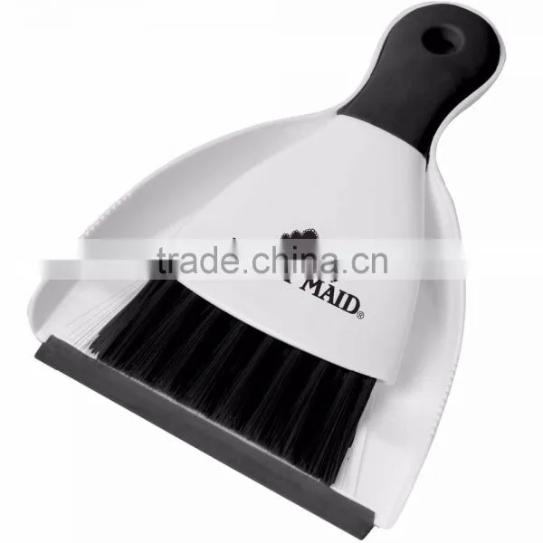 Clean-Up Brush & Dust Pan - Features Colored Bristles and Rubber Accents, Fits in Cabinets, Desk Drawers or in the Car photo-3