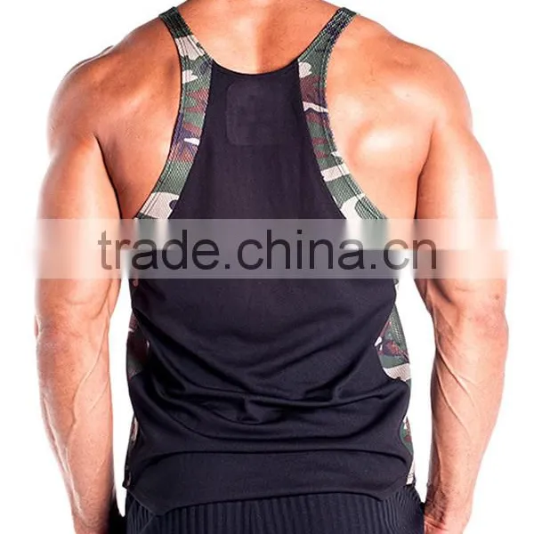 Hot Sale Mens Gym Wear Training Wear Fitness Singlet Body Building Tank Top photo-3
