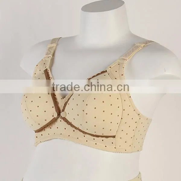 New Fashion Printed Dot 3/4 Cup Cotton Women Nursing Bra photo-2