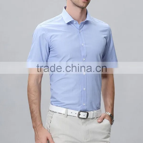 Wholesale Slim Fit t Shirt for Men Light Blue t Shirt photo-4