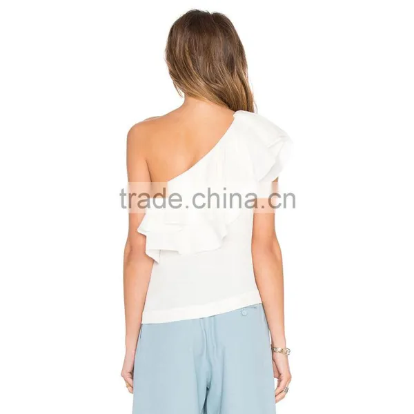 Latest Fashion Blouse and Skirt Design in White photo-3