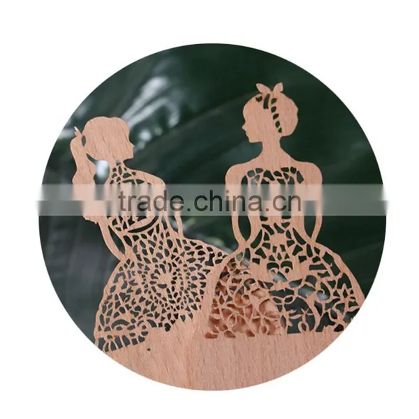 Korean Stationery Craft Through Carved Wooden Bookmark photo-5