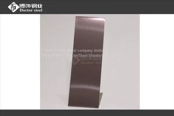 ASTM 316 Dark Brown HL Stainless Steel Sheet With High Quality photo-4