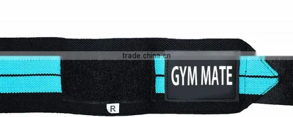 WRIST WRAPS WITH LEATHER LABEL PRINT LOGO photo-4