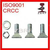Zinc Plated Insert Bolt with Nut and Washer for Railway