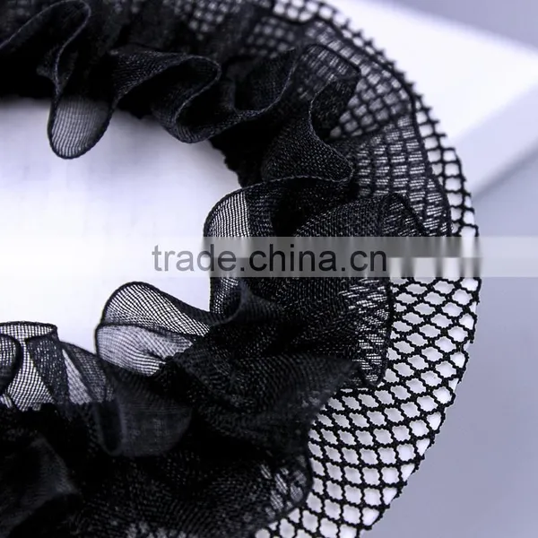 Girls Solid Black Hair Clip Snood Net Decorative Headwear Ballet Dance Hairnet For Bun photo-4