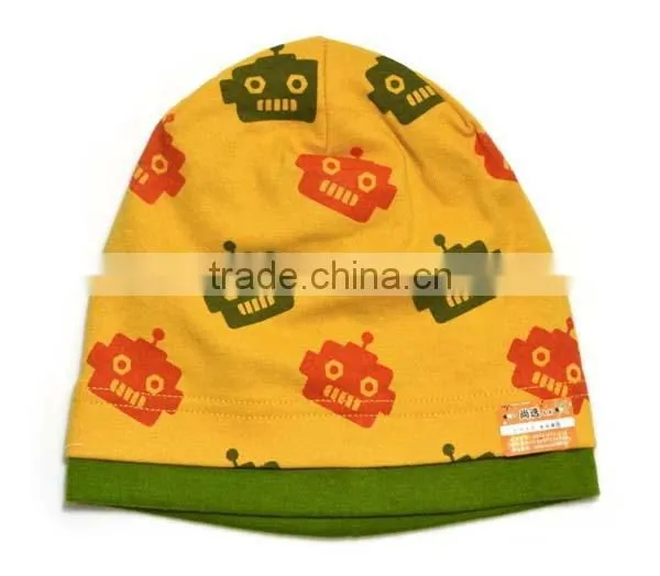 Autumn & Winter New Design Pure Cotton Robot Kids Skull Cap Baby Hat photo-5