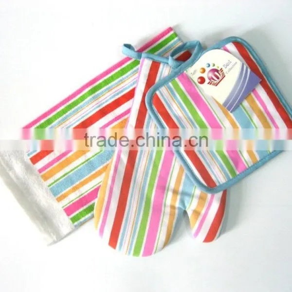 on Sales Kitchen Set With Kitchen Towel, Oven Mitt and Pot Holder photo-2