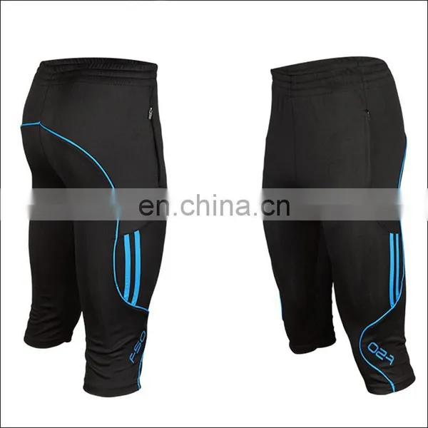 Wholesale Soccer Training Cropped Pants Sports 100 Polyester Men Short Track Pants photo-2