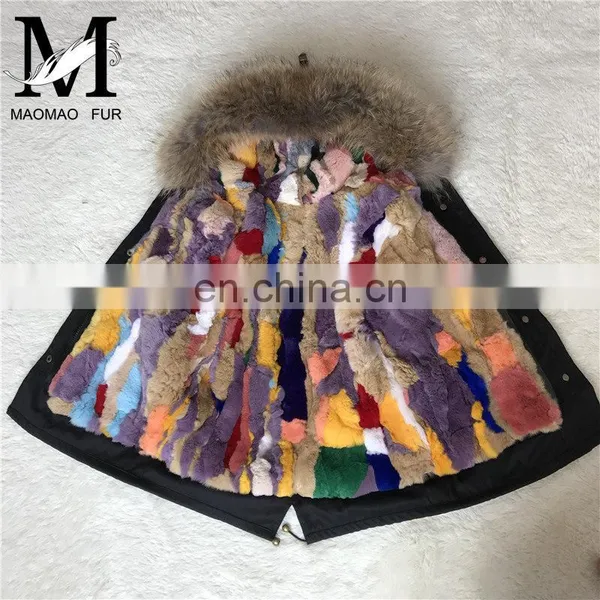 Hot Selling Kids Winter Fur Jackets With Fox Fur Lining and Collar photo-6