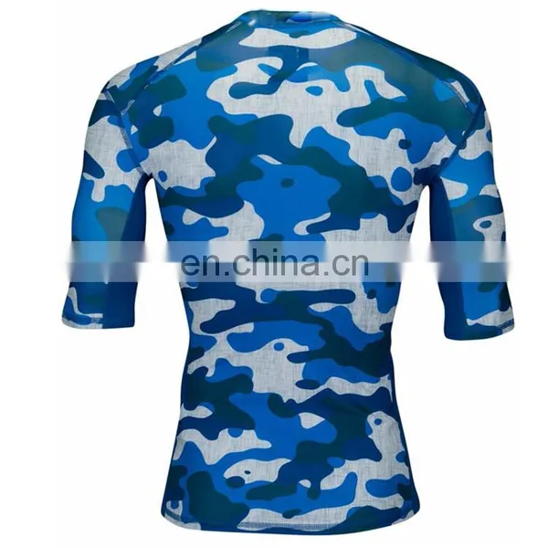 Half Sleeve Mens Camo Compression t Shirt photo-2