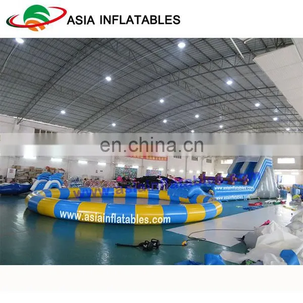 Factory Custom Inflatable Water Park , Outdoor PVC Inflatable Water Toys For Sale